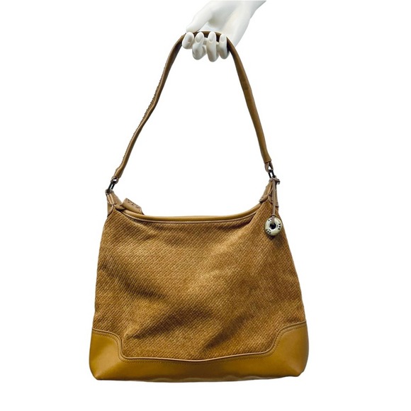 The Sak Handbags - The SAK Caramel Brown Leather Hobo Shoulder Bag Zip Up